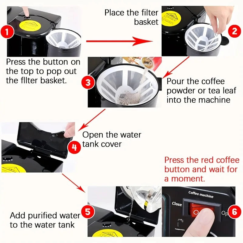 Three In One Breakfast Maker For Coffee, Toast And Eggs