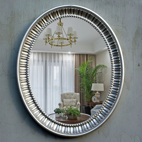 Oval Bathroom Mirror Wall Mount Vanity, Anti Fog, Modern Decor