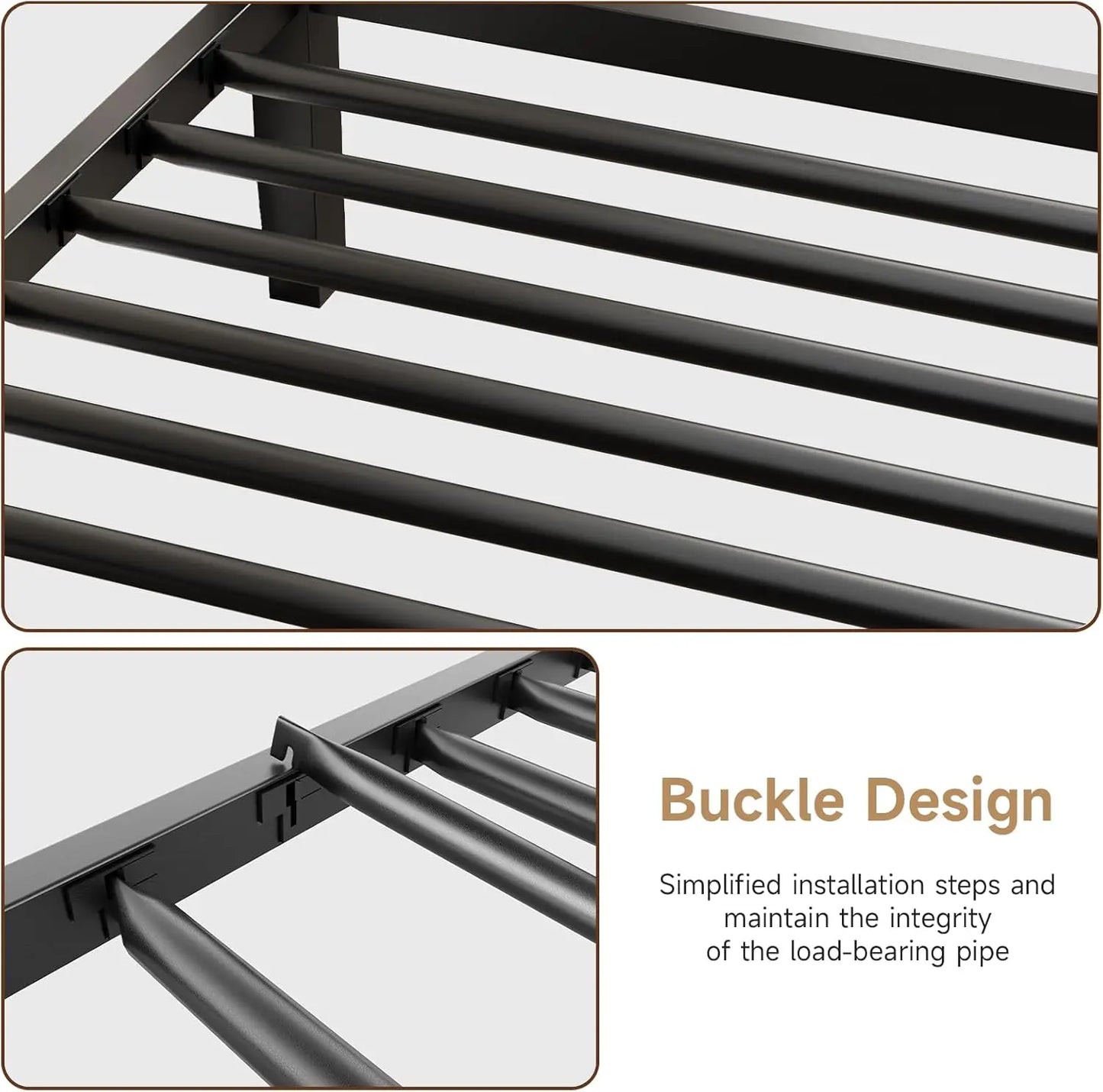Twin Over Twin Bunk Bed With Charging Desk Heavy Duty