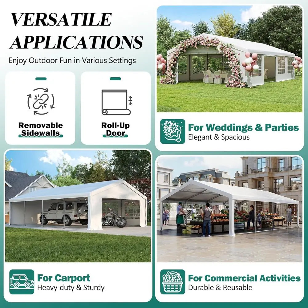 Outdoor Wedding Gazebo With Sandbags For Events And Parties