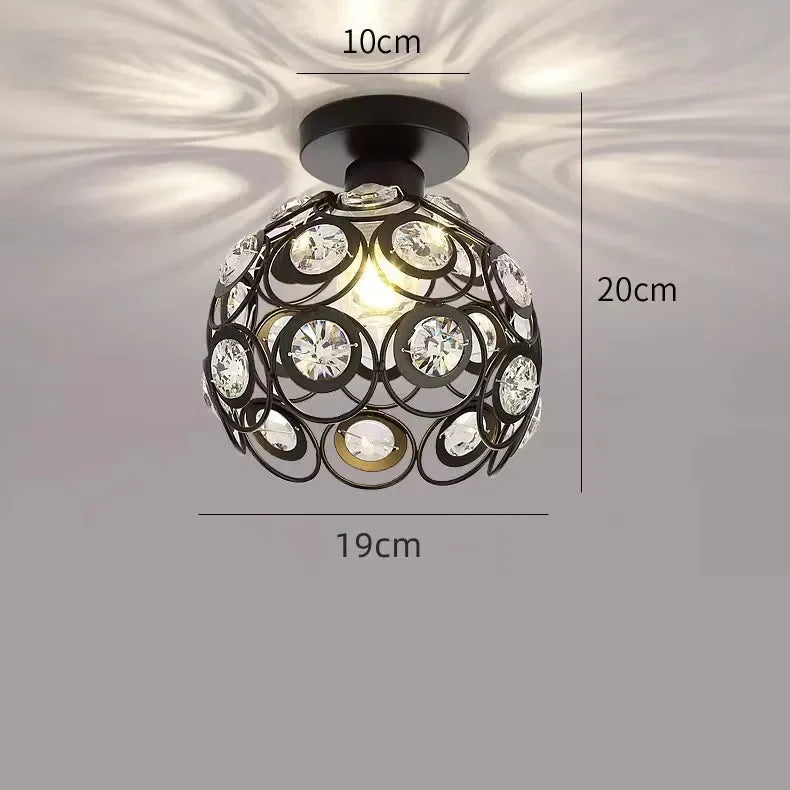 Dia 20cm Iron art Ceiling lamp Scattered light Romantic atmosphere European style Indoor lighting E27 AC 220V Art Decoration
