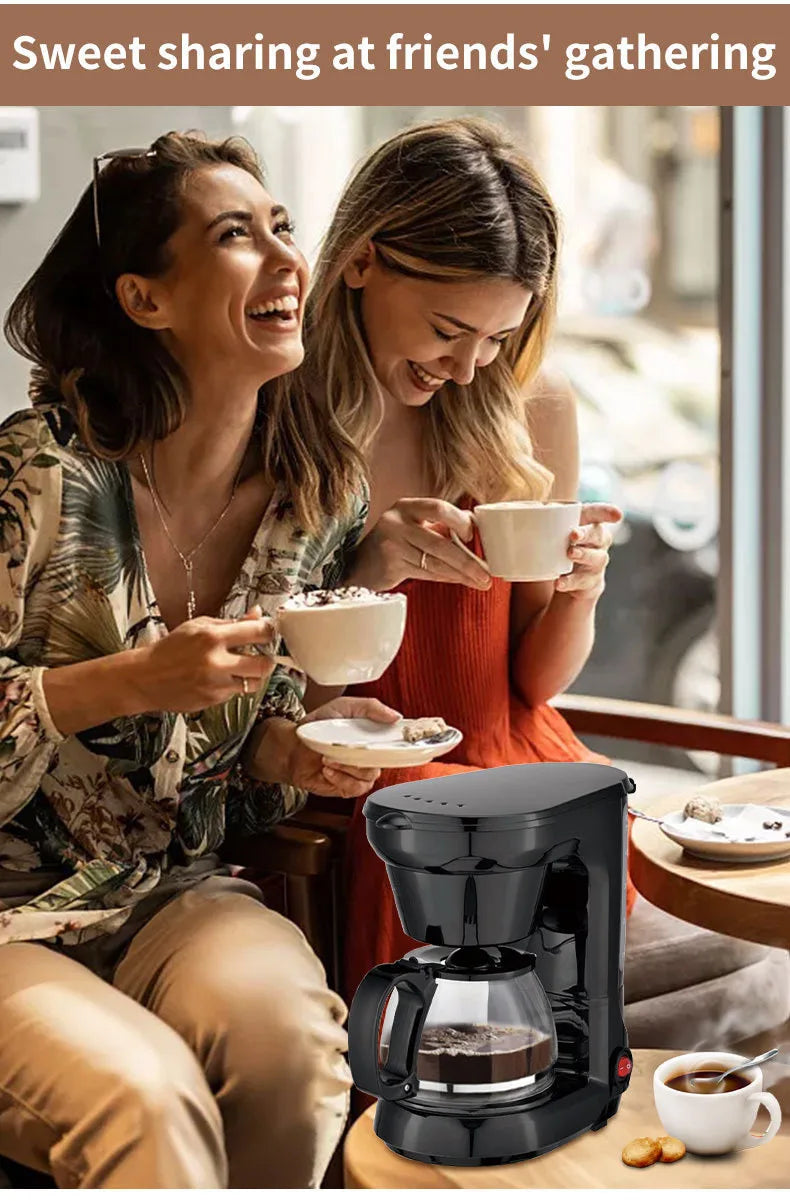 Electric Coffee Maker 750ML Large Capacity Thermal Insulation Coffee Machine Automatic Drip Type Machine Household Coffees Pot