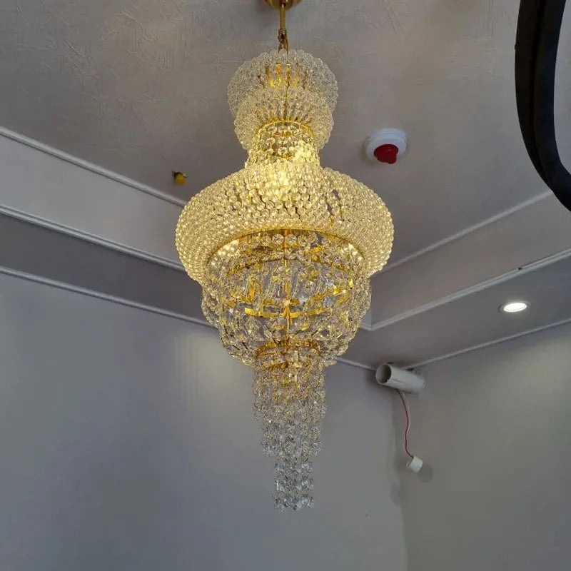 iDer Modern Lights Crystal Dome Chandeliers For Living Rooms