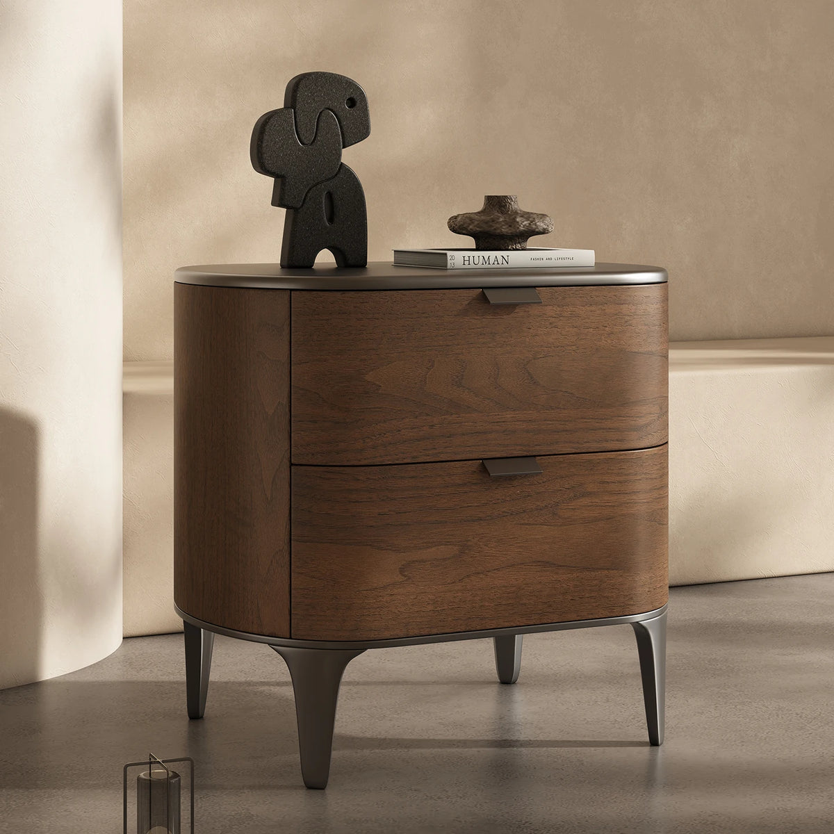 Luxury Delicacy Bedside Tables Simple Creative Storage Drawers Nightstand Trendy Italian Mesitas De Noche Bedroom Furniture
