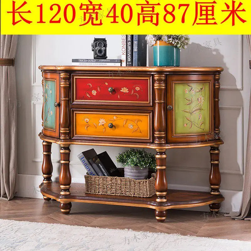 XMSJ Modern Console Table With Stylish Entryway Storage Furniture