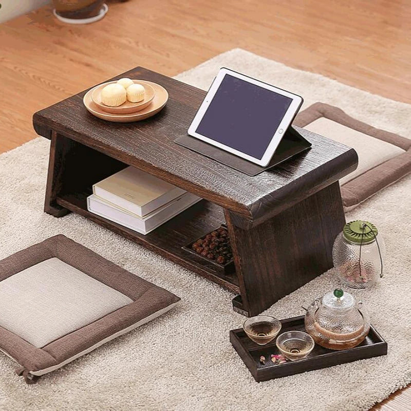 MadameJsHome Multi Folding Wooden Japanese Tea Table For Living Room