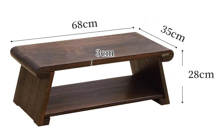 MadameJsHome Multi Folding Wooden Japanese Tea Table For Living Room