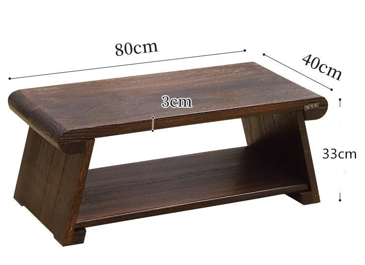 MadameJsHome Multi Folding Wooden Japanese Tea Table For Living Room