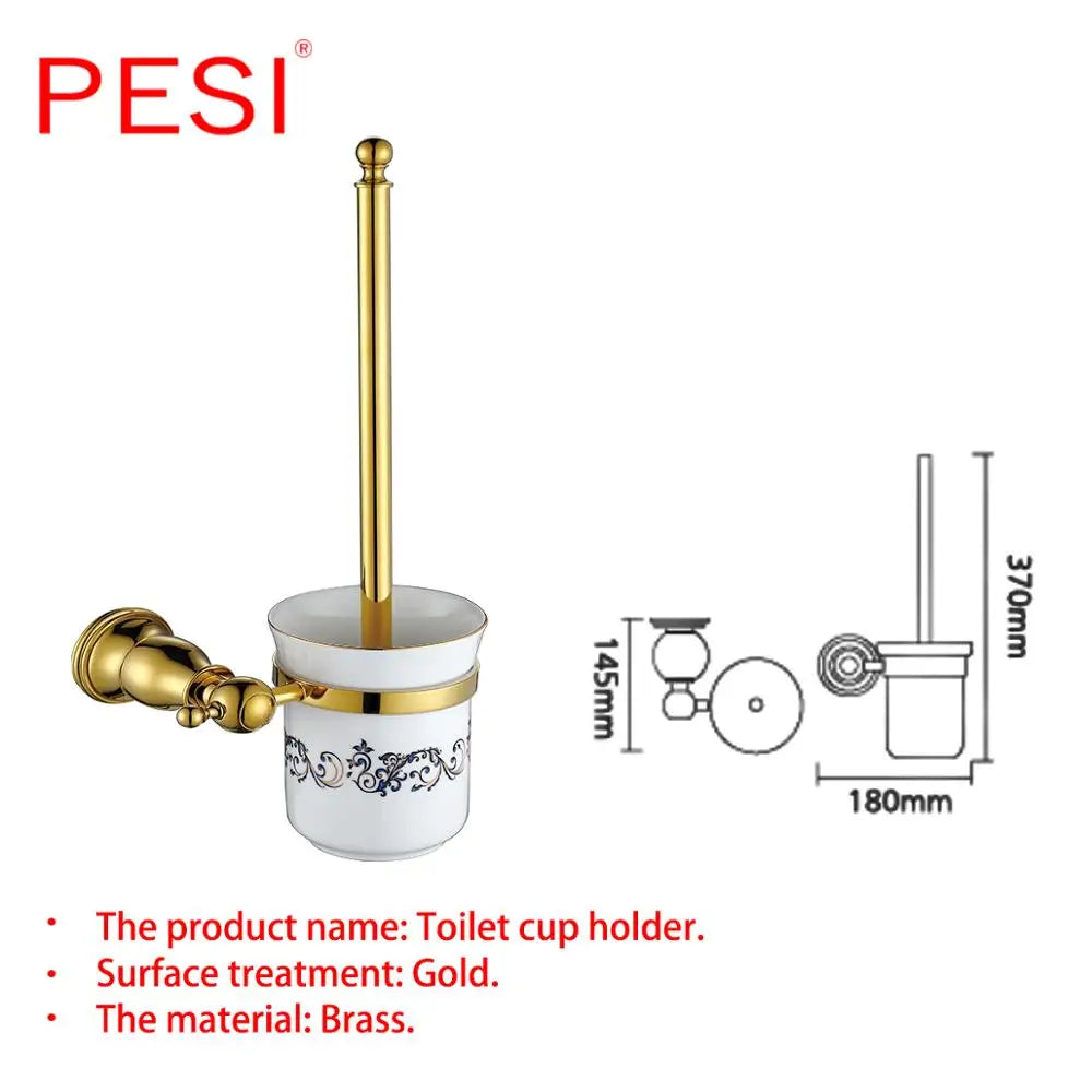Bathroom Hardware Set Gold Robe Hook Towel Rail Bar Rack Bar Shelf Tissue Paper Holder Toothbrush Holder Bathroom Accessories.