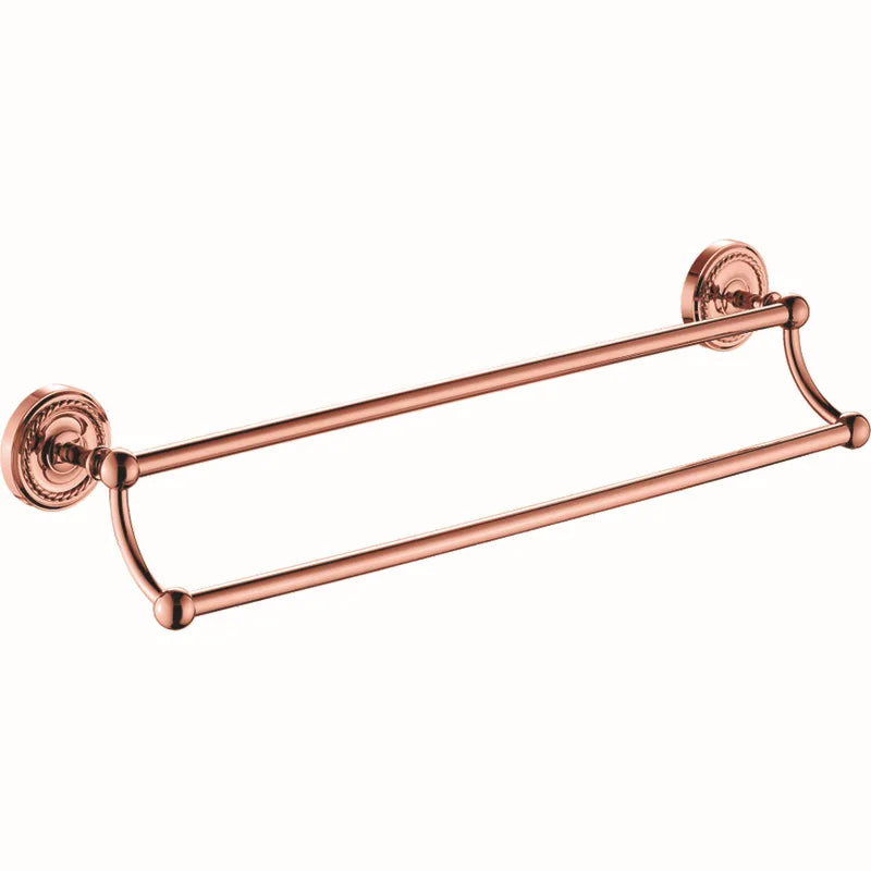 HOTAAN Solid Brass Bathroom Accessories Set Robe Hook Towel Bar