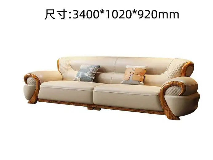 DUTRIEUX Modern Minimalist Leather Accent Armchair for Living Room