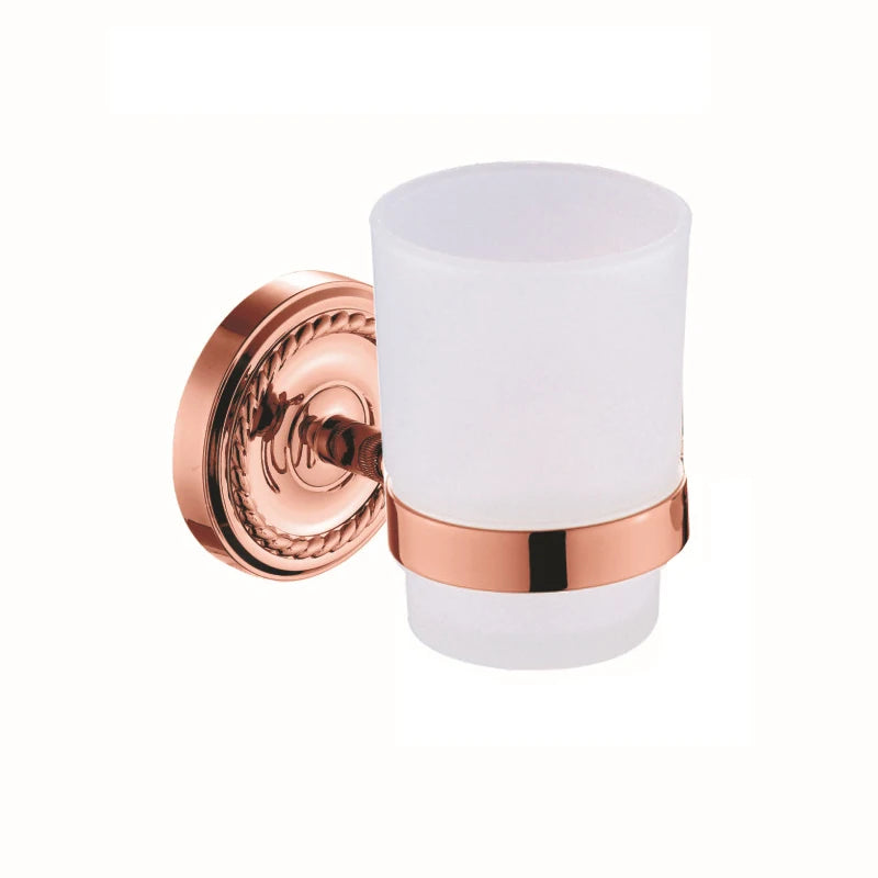HOTAAN Solid Brass Bathroom Accessories Set Robe Hook Towel Bar