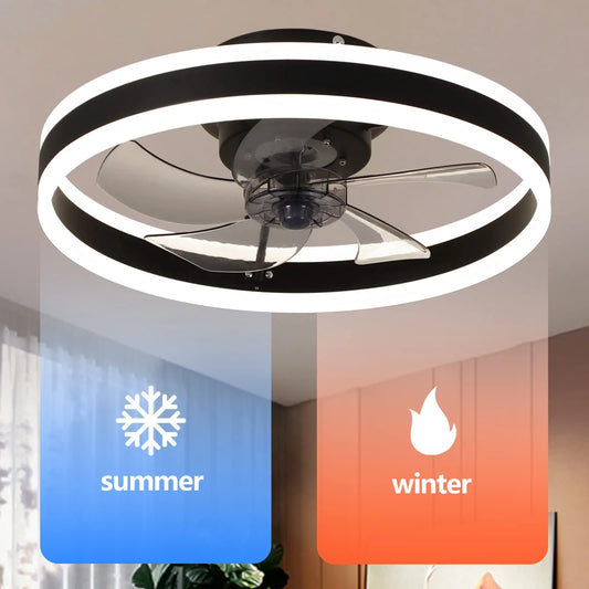 IRALAN Modern Ceiling Fan With Lighting Remote Control