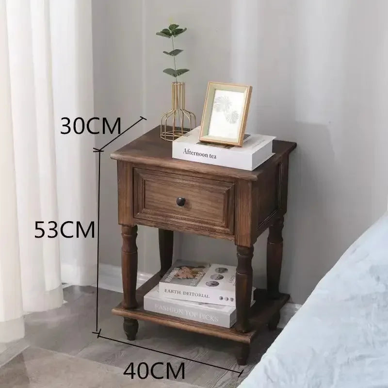 Accent Save Space Night Table American Style Storage Trendy Luxury Nightstand Drawers Organizer Mesa De Noche Trendy Furniture