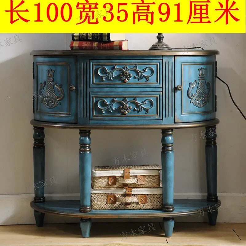 XMSJ Modern Console Table With Stylish Entryway Storage Furniture
