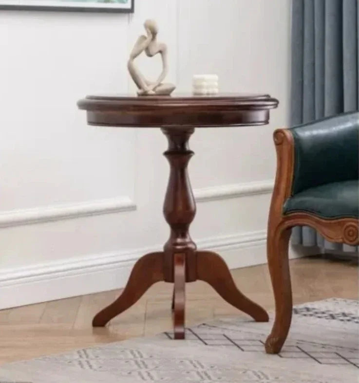DUTRIEUX Rustic Wooden Armrest Dining Chairs Leather European Design