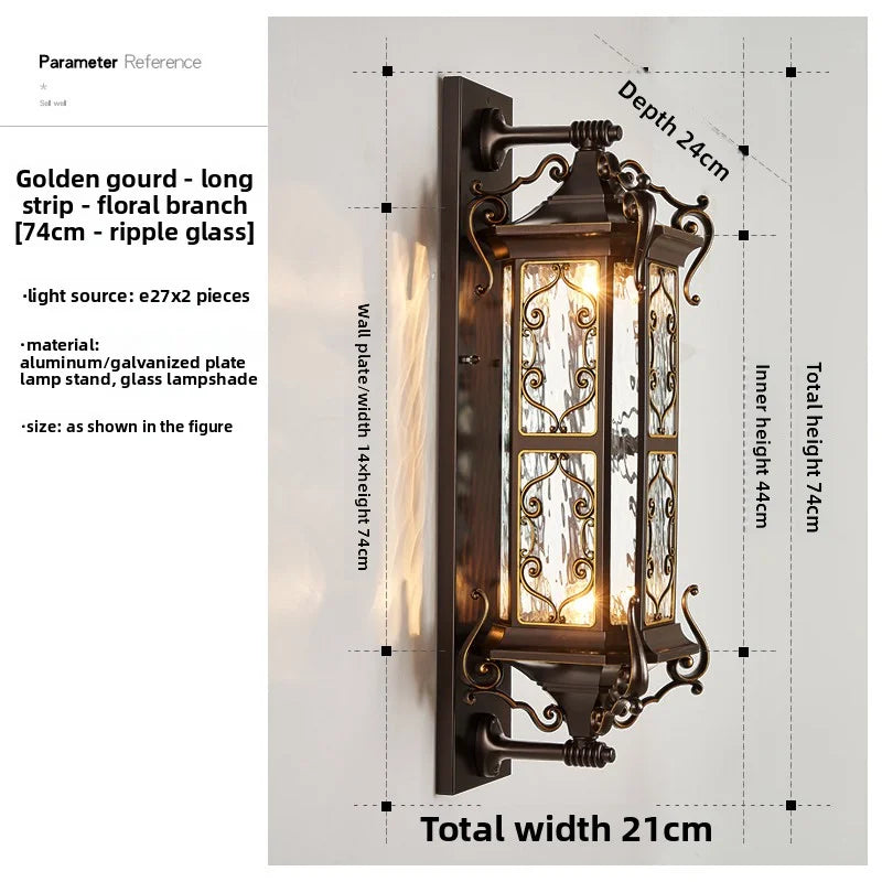 Outdoor Wall Lamps Waterproof Courtyard Led Lamps Garden Villa Entrance-Side Lights Ultra-Bright Outdoor Balcony Exterior Lights