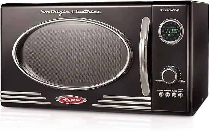 Retro Countertop Microwave Oven 800W With 12 Settings