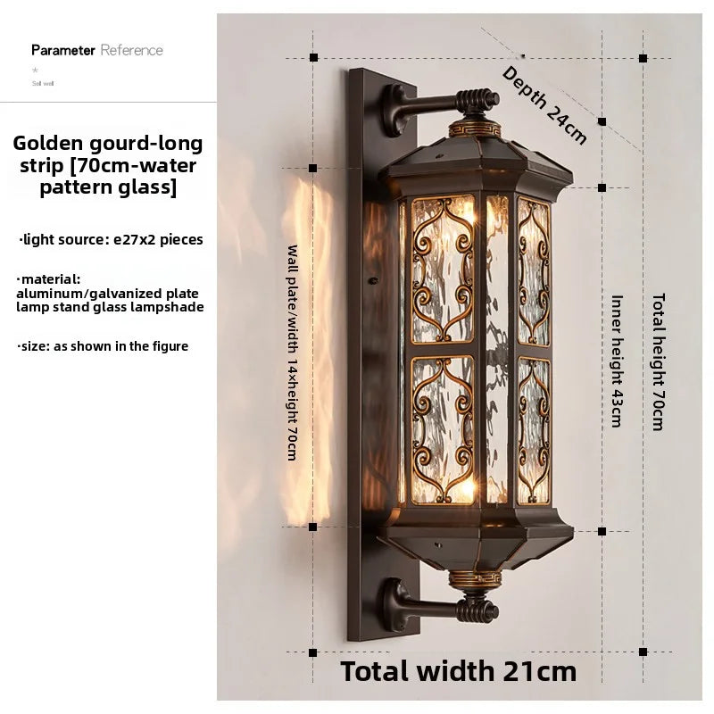 Outdoor Wall Lamps Waterproof Courtyard Led Lamps Garden Villa Entrance-Side Lights Ultra-Bright Outdoor Balcony Exterior Lights