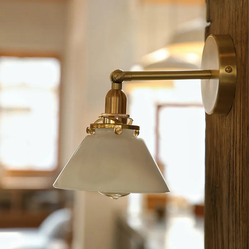 Ceropegia Retro Nordic Bathroom Wall Lamp Glass Mirror