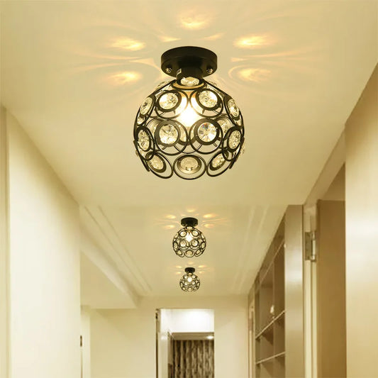 Dia 20cm Iron art Ceiling lamp Scattered light Romantic atmosphere European style Indoor lighting E27 AC 220V Art Decoration