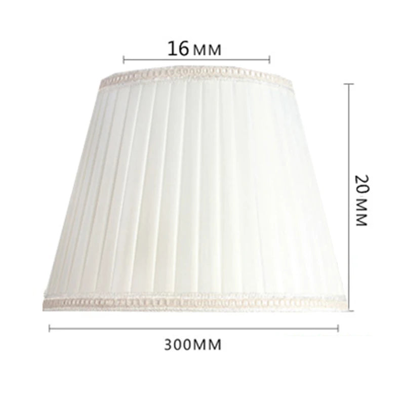 Vintage Floral Lampshade With Bead Trim For Nordic Home Decor