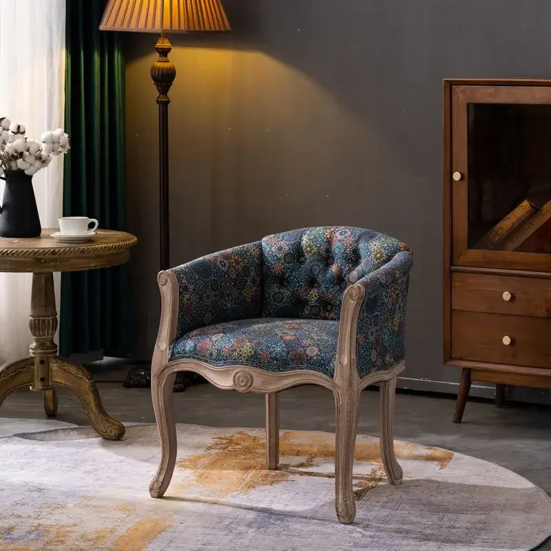 American Style Wooden Study Room Cafe Lounge Chair