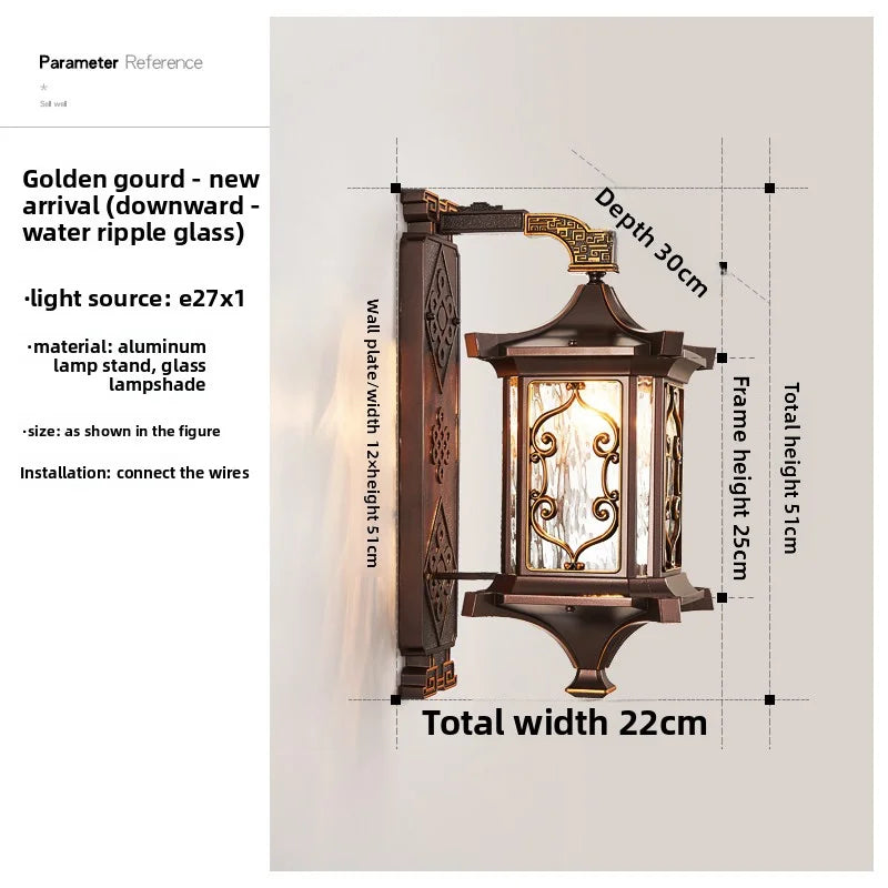Outdoor Wall Lamps Waterproof Courtyard Led Lamps Garden Villa Entrance-Side Lights Ultra-Bright Outdoor Balcony Exterior Lights