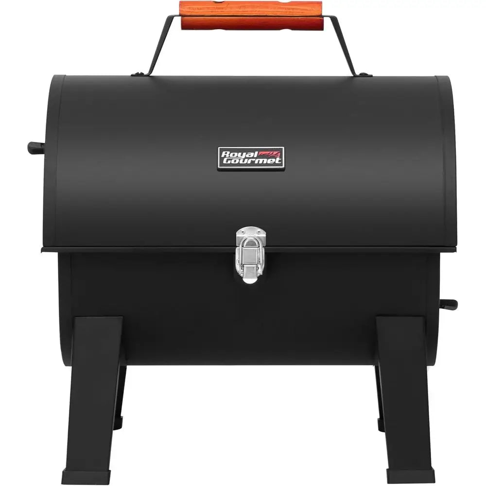 Portable Charcoal Grill, Convertible Lid-to-Grill Zone | Outdoor Compact Tabletop Barrel BBQ Grill with 217 Sq. In., Backyard, P