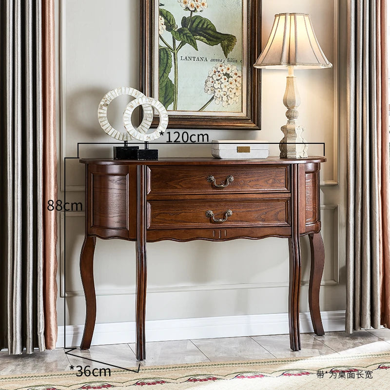 XMSJ Modern Console Table With Drawer For Living Room Storage
