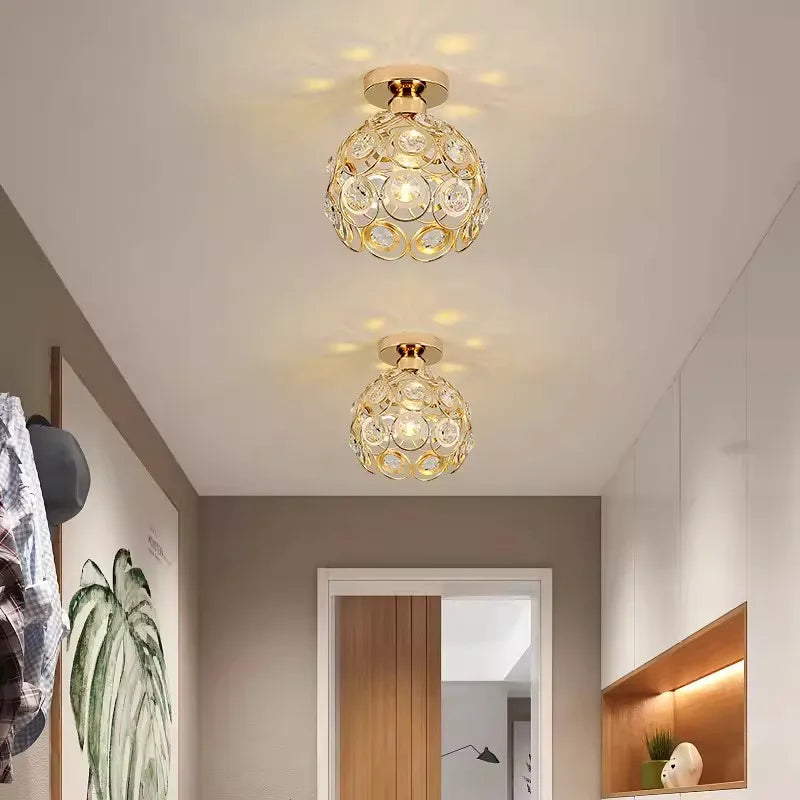 ONLYLIGHT LED Crystal Aisle Lamp Nordic Style Ceiling Light