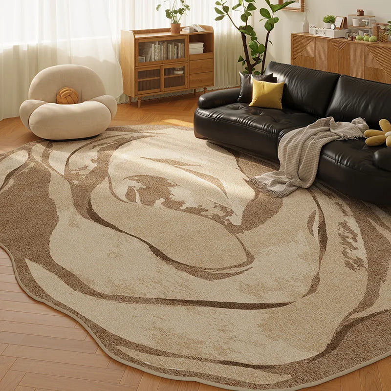 Retro Style Plush Rug For Living Room And Bedroom Decor