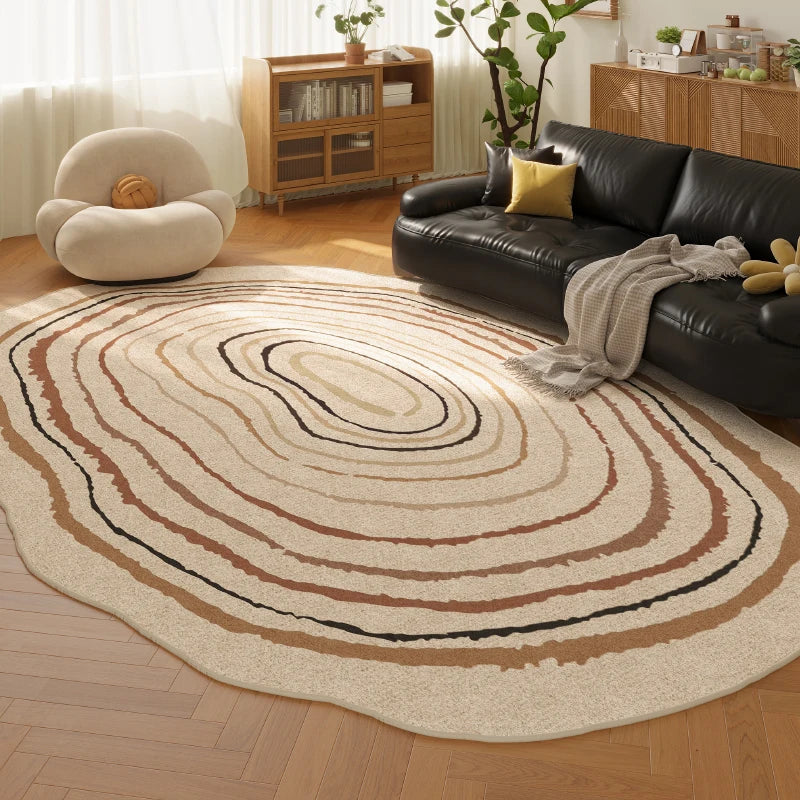 Retro Style Plush Rug For Living Room And Bedroom Decor