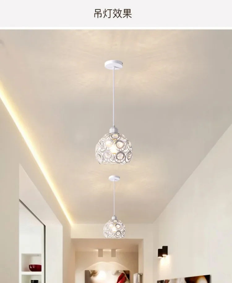 Dia 20cm Iron art Ceiling lamp Scattered light Romantic atmosphere European style Indoor lighting E27 AC 220V Art Decoration
