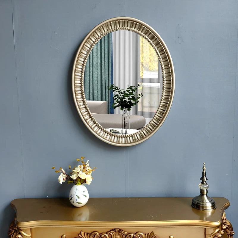 Oval Bathroom Mirror Wall Mount Vanity, Anti Fog, Modern Decor