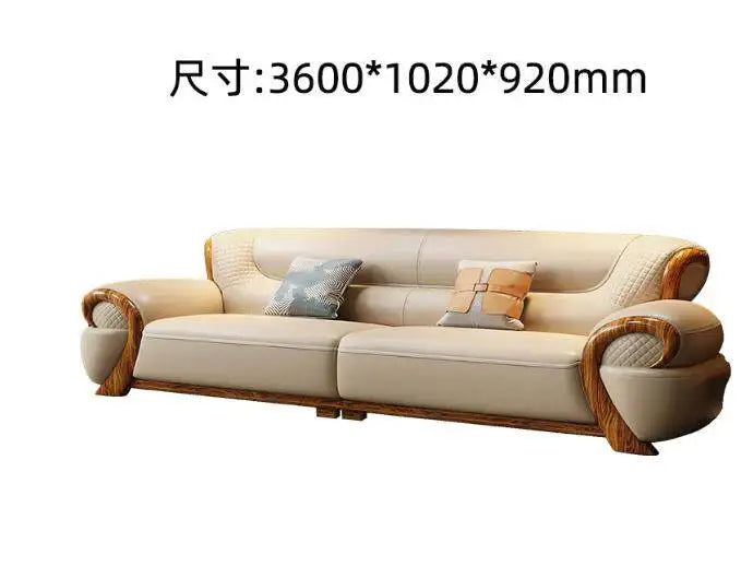 DUTRIEUX Modern Minimalist Leather Accent Armchair for Living Room