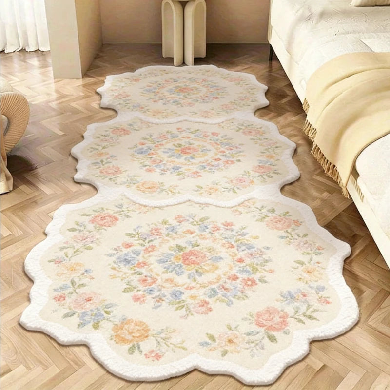 Light Luxury Floral Rug For Living Room And Bedroom Decor