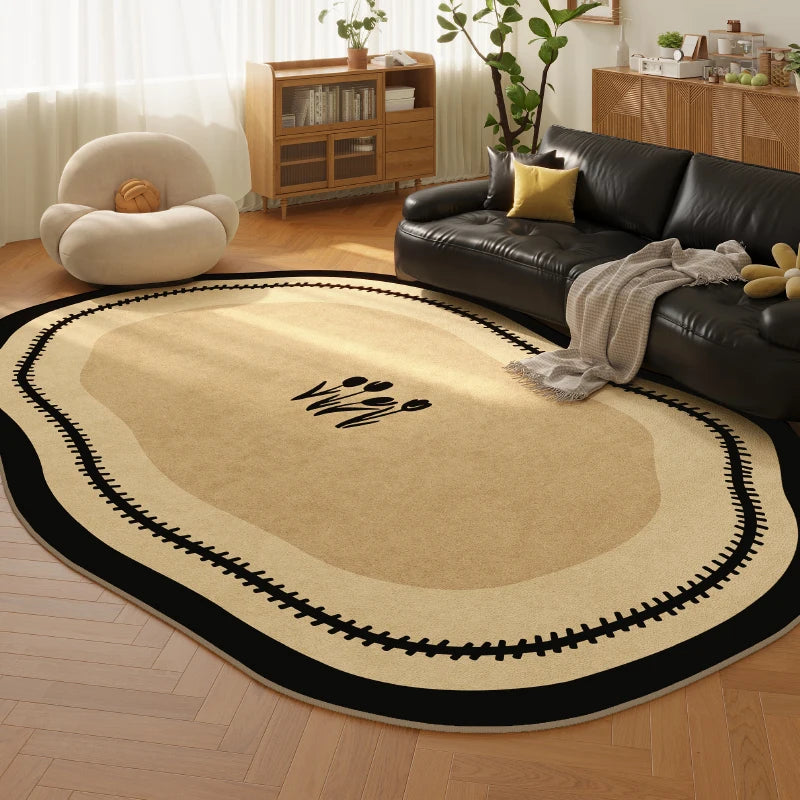 Retro Style Plush Rug For Living Room And Bedroom Decor