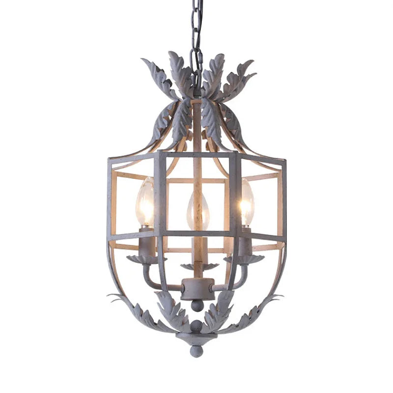 American Retro Antique Wrought Iron Led Pendant Light For Home Decoration Living Room Dining Room Hallway Foyer Bedroom Lighting
