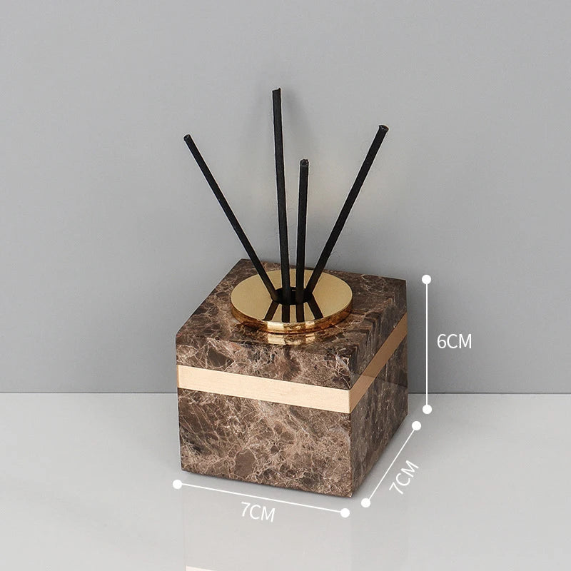 Emperador Dark Natural Marble Bathroom Set Luxury Stone Toothbrush Holder Tooth Mug Soap Dispenser Bathroom Accessories