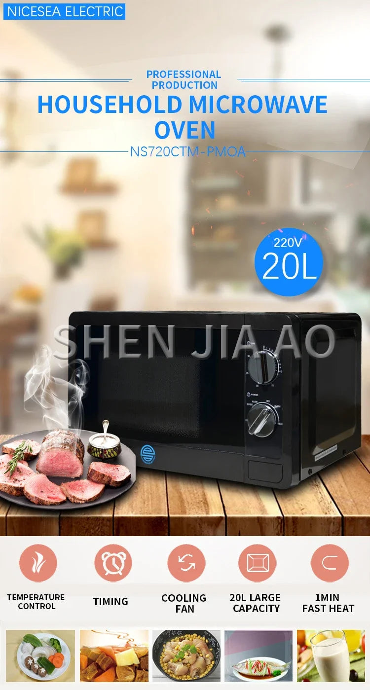 LZHZXY 20L Microwave Oven 110V 60Hz Home And Marine Use