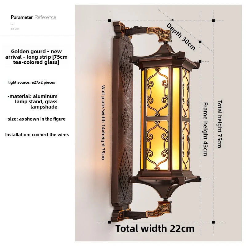 Outdoor Wall Lamps Waterproof Courtyard Led Lamps Garden Villa Entrance-Side Lights Ultra-Bright Outdoor Balcony Exterior Lights
