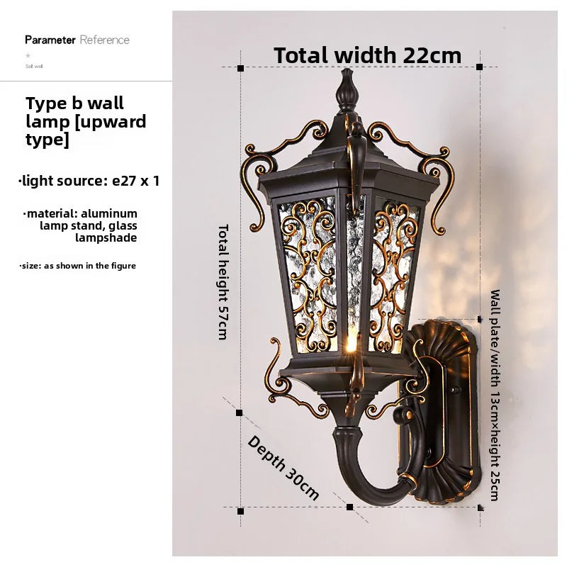Outdoor Wall Lamps Waterproof Courtyard Led Lamps Garden Villa Entrance-Side Lights Ultra-Bright Outdoor Balcony Exterior Lights
