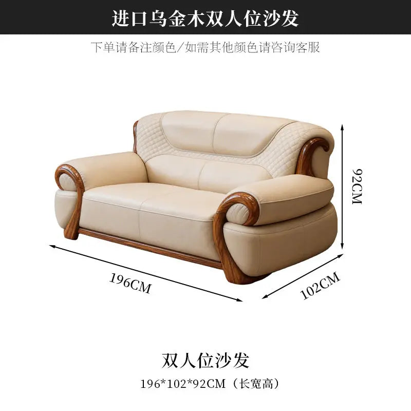DUTRIEUX Modern Minimalist Leather Accent Armchair for Living Room