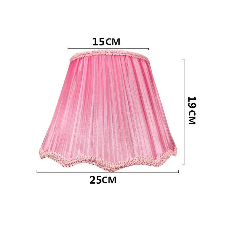 Vintage Floral Lampshade With Bead Trim For Nordic Home Decor