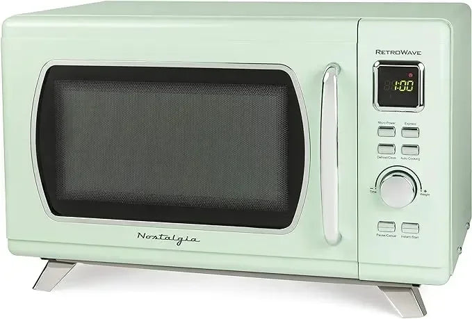 Retro Countertop Microwave Oven 800W With 12 Settings