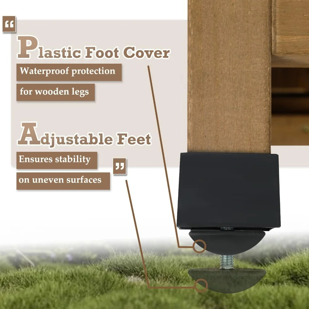 Outdoor Storage Cabinet Waterproof Lockable Shelves Patio Garden Pool Organizer