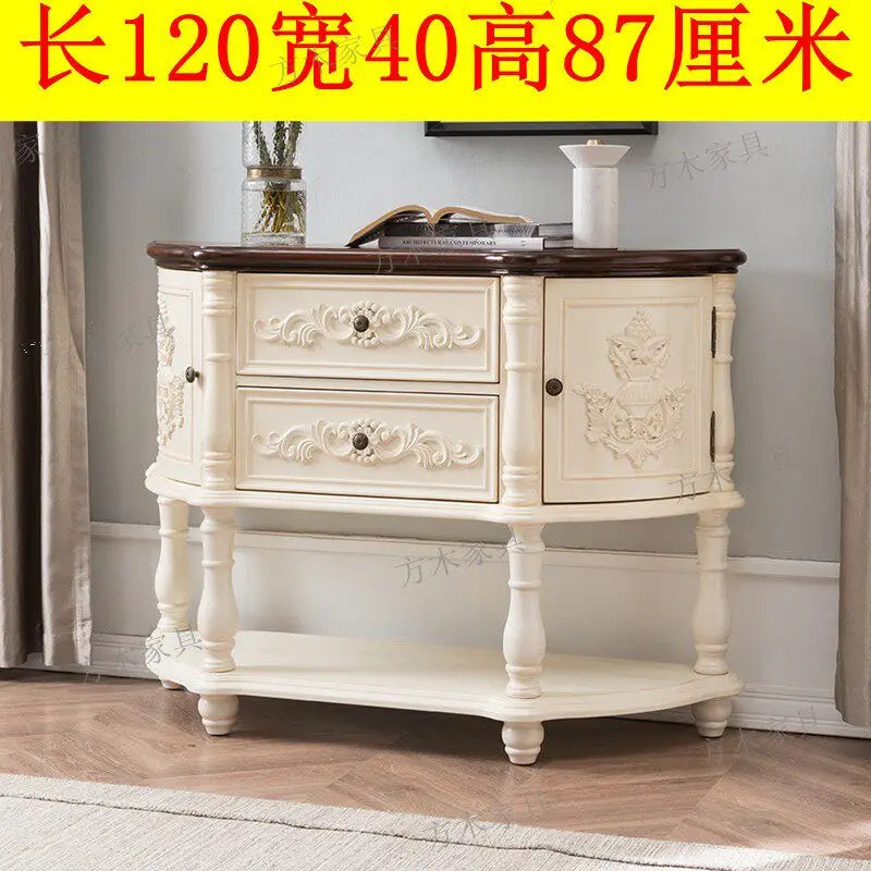 XMSJ Modern Console Table With Stylish Entryway Storage Furniture