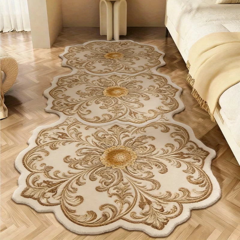 Light Luxury Floral Rug For Living Room And Bedroom Decor
