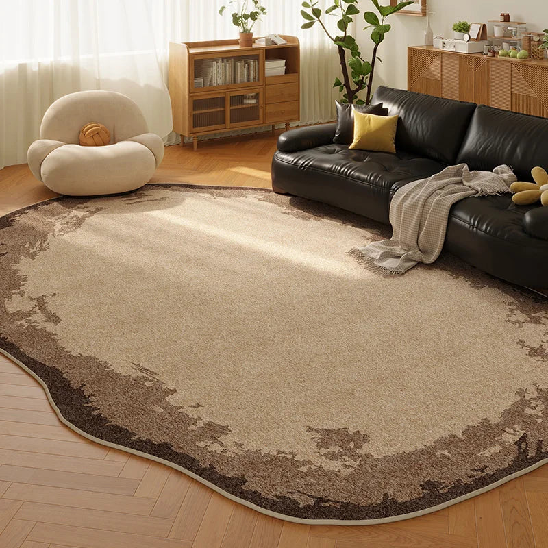 Retro Style Plush Rug For Living Room And Bedroom Decor